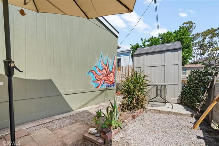 Back "yard" with a shed