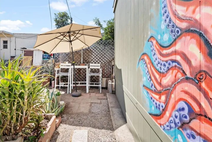 Back patio area