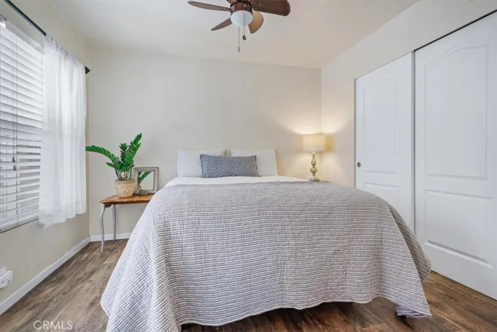 Roomy bedroom