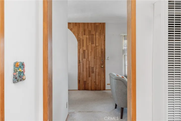 Custom wood carved front door