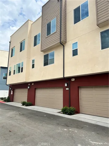 Back of property, garage entrance