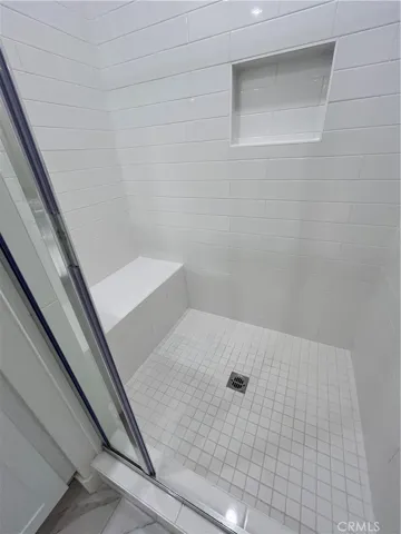 Primary walk-in shower