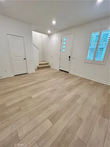 Lower level flex space stairs to second level