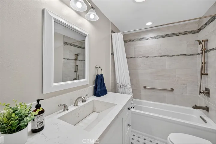 Remodeled guest bathroom