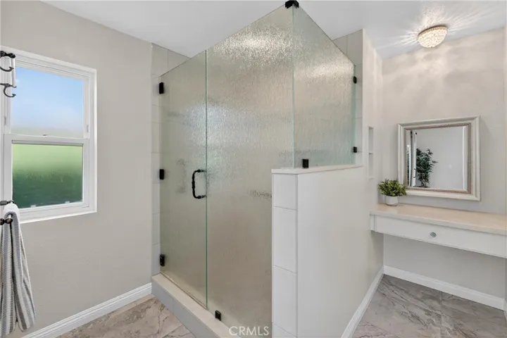 Oversized walk in shower