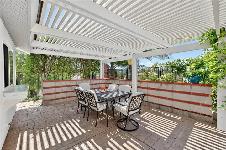 Covered patio perfect for entertaining