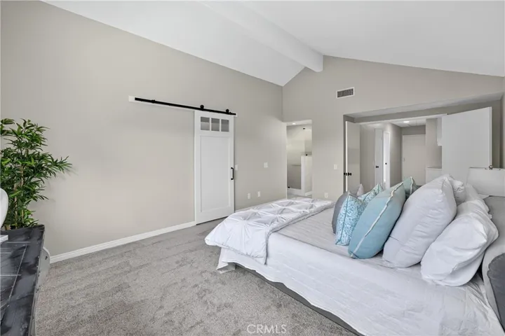 Primary suite with double door entry