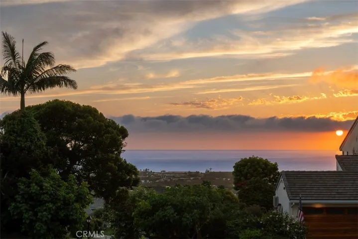 Sunset view from backyard.