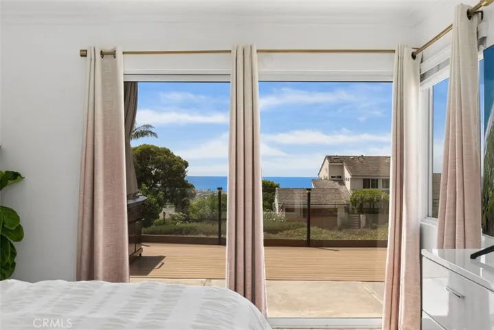 Master bedroom with catalina ocean views