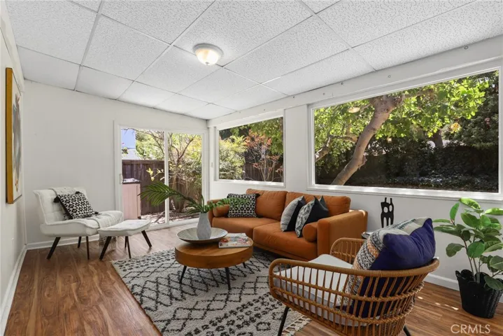 Drop down living space is so warm and inviting.