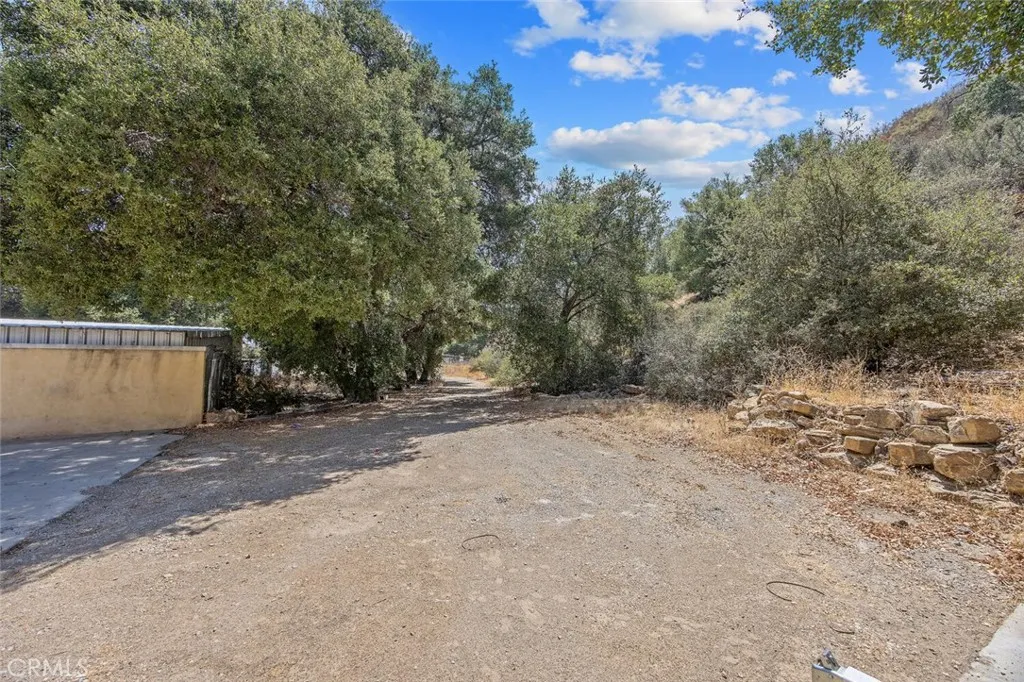 RV Access Road behind the property