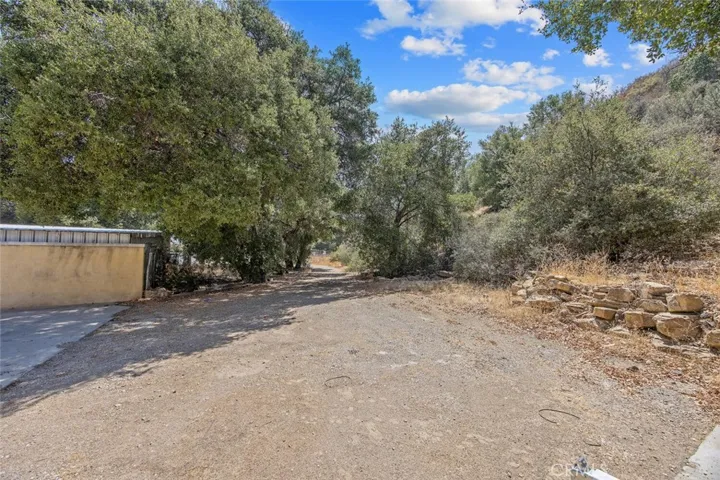 RV Access Road behind the property