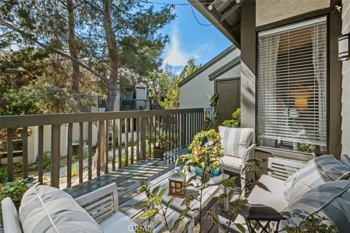 Large serene back patio.