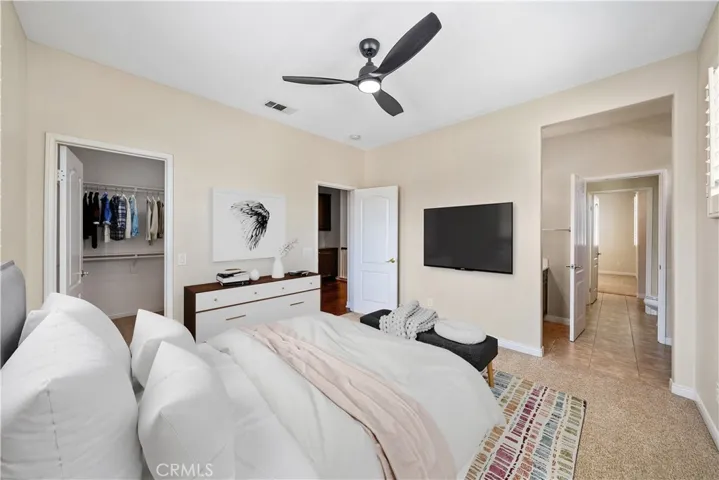 Virtually Staged Upstairs Bedroom 1
