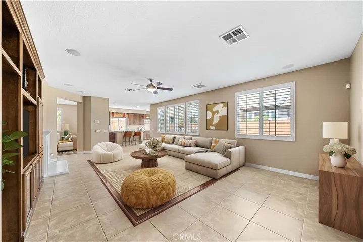 Virtually Staged Family Room