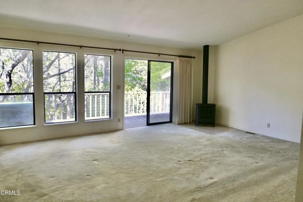 Living Room with Propane Stove
