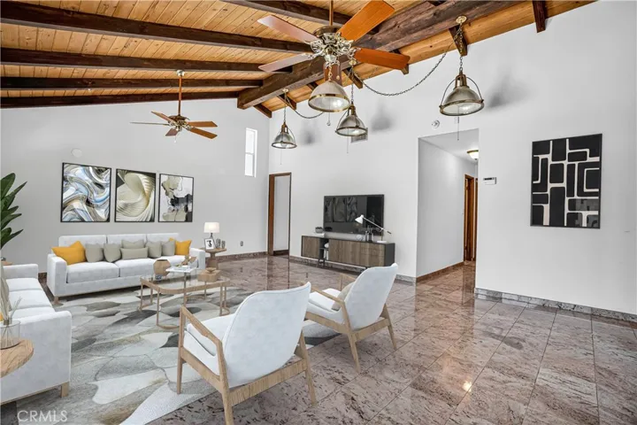 informal living room  - virtually staged