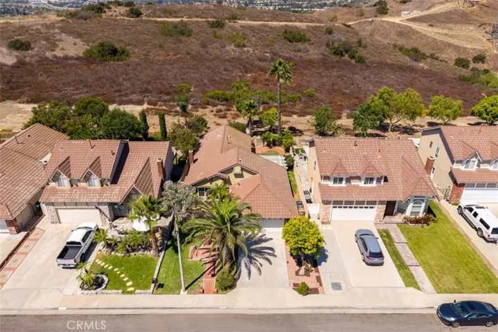 Aerial view of the home.
