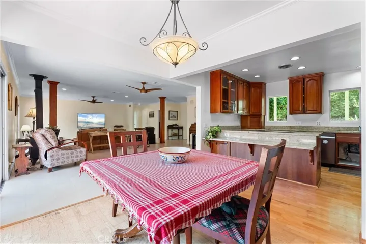 Kitchen and dining area