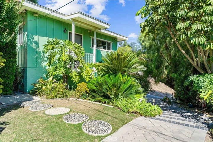 Landscape and flowers