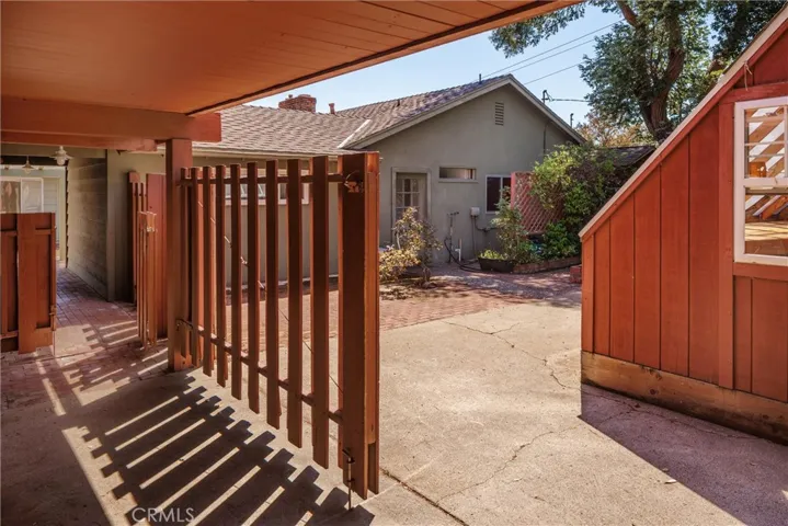 Driveway Carport Gate to Back Yard