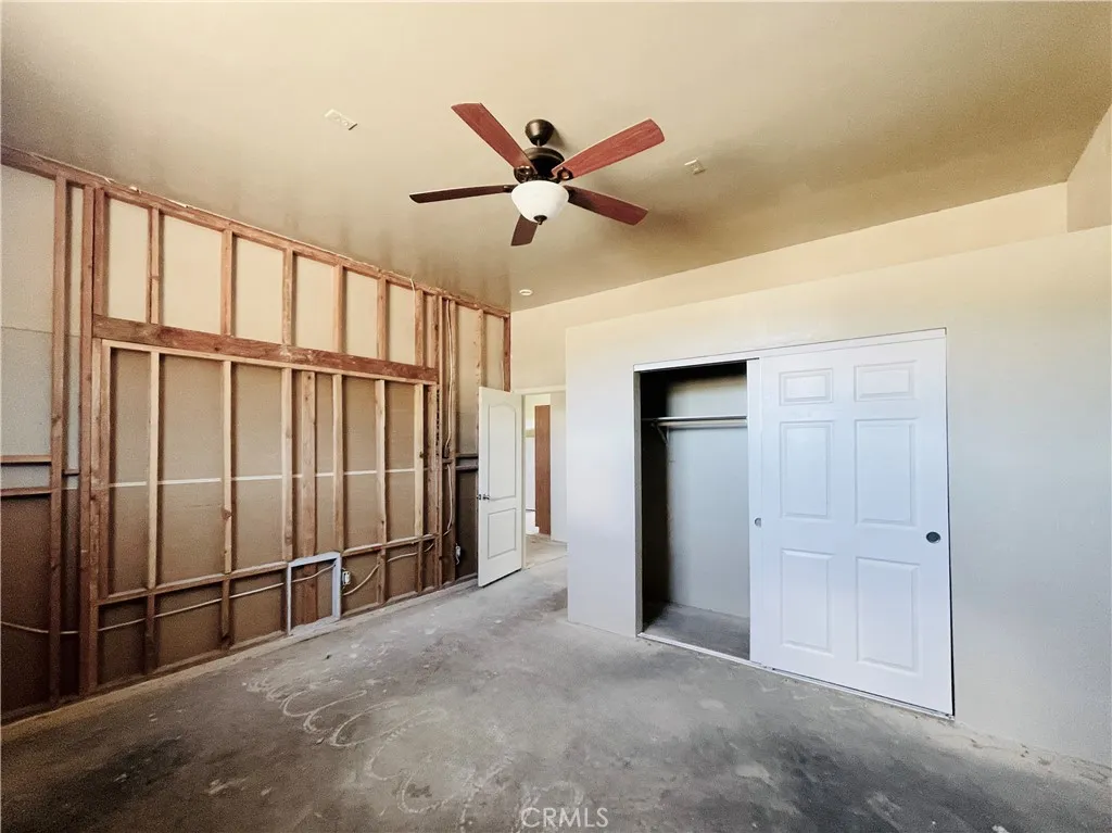 Unfinished bedroom ADU