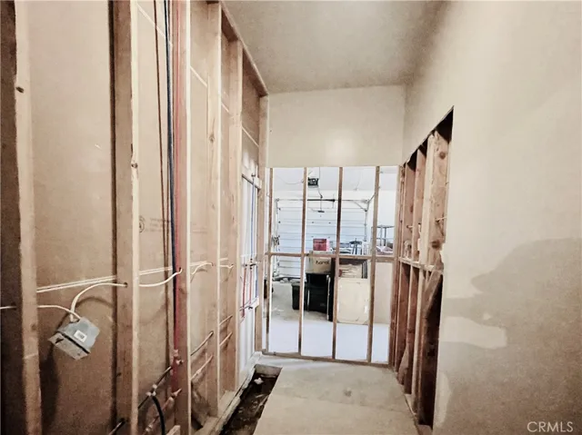 Unfinished bathroom ADU