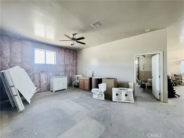 Unfinished living room, ADU