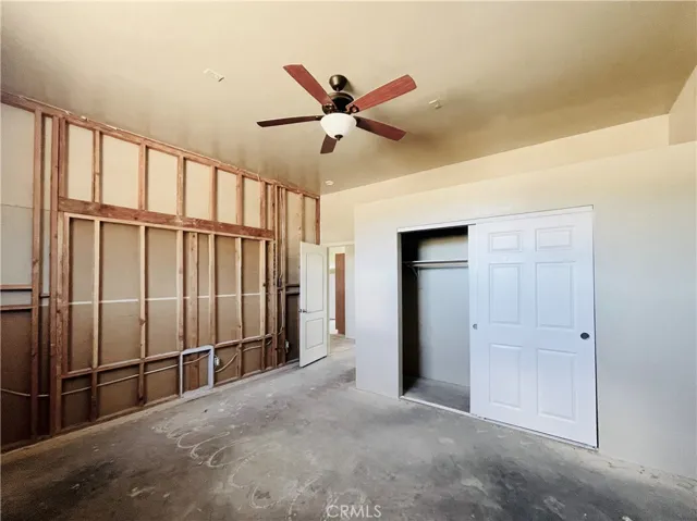 Unfinished bedroom ADU