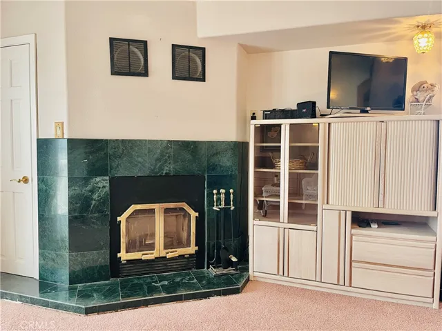 Master suite fireplace