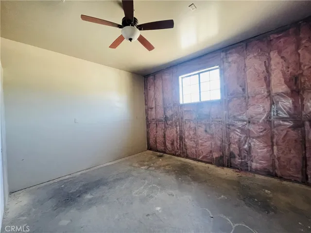 Unfinished bedroom ADU