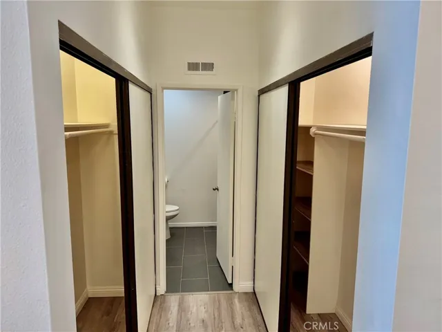 Large double closets