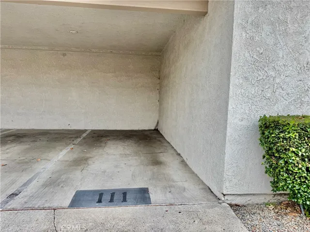 Private parking space.