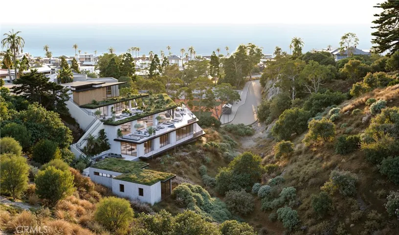 Rendering of custom home. Not approved by City of Laguna Beach