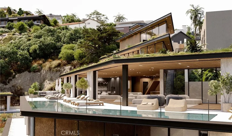 Rendering of second level. Not approved by City of Laguna Beach