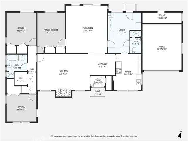 8847 (Front House) Floor Plan