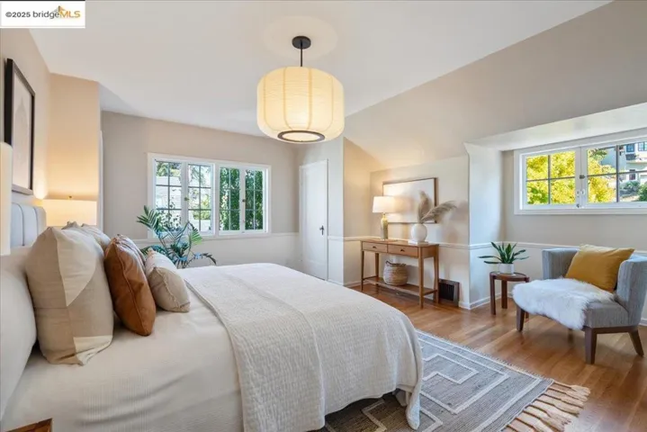 Bedroom featuring wood finished floors