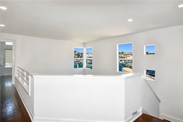 view from the top of the stairs