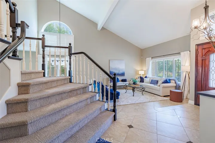 Newer carpeting on the stairway to the second level
