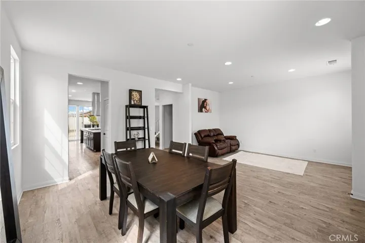 Open Dining and Living room