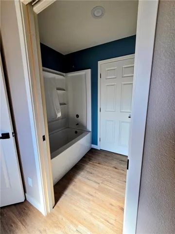 Shower and water closet area of the jack and jill bathroom