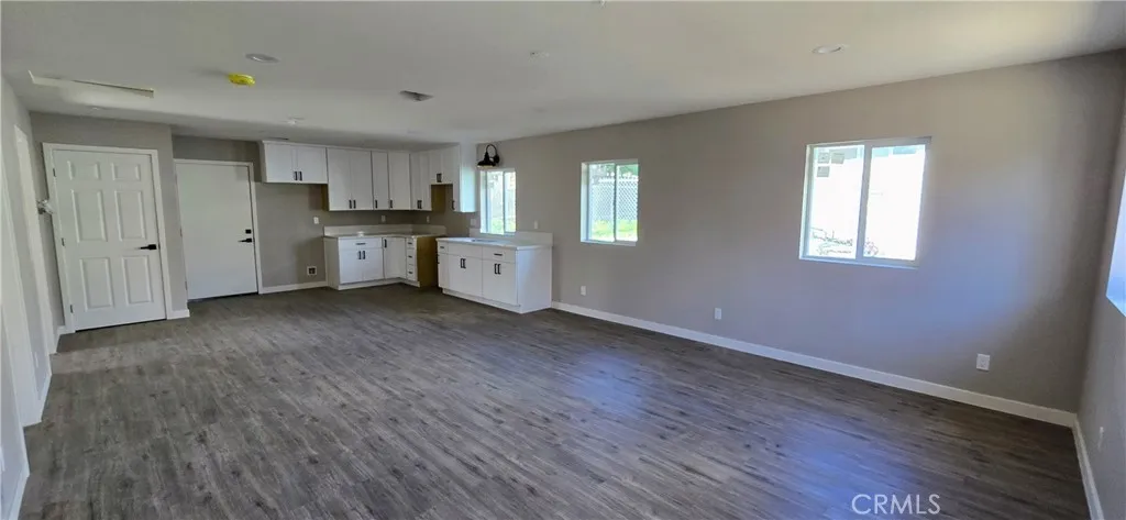View of living area from entry of the ADU