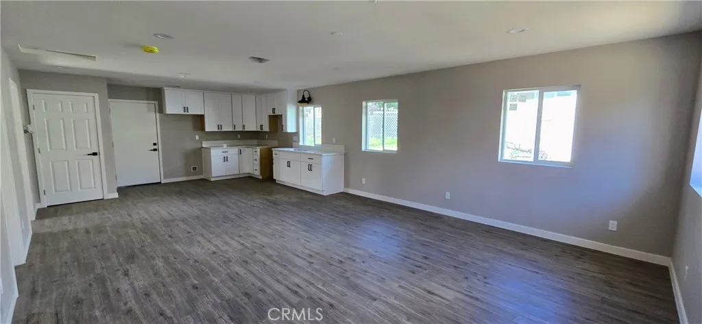 View of living area from entry of the ADU