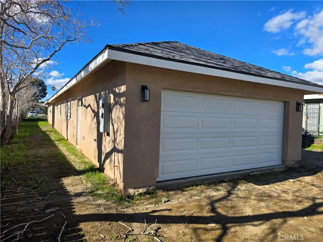 Garage and south side of the main house