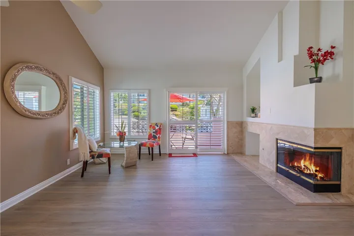 Spacious Open Living Room with fireplace!