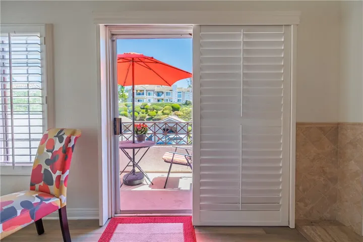 Sliding Door to Outside Balcony from Living Room