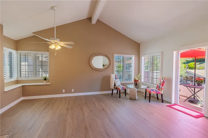 Beautiful Light, Vaulted Ceiling and Great Windows with Plantation Shutters throughout!