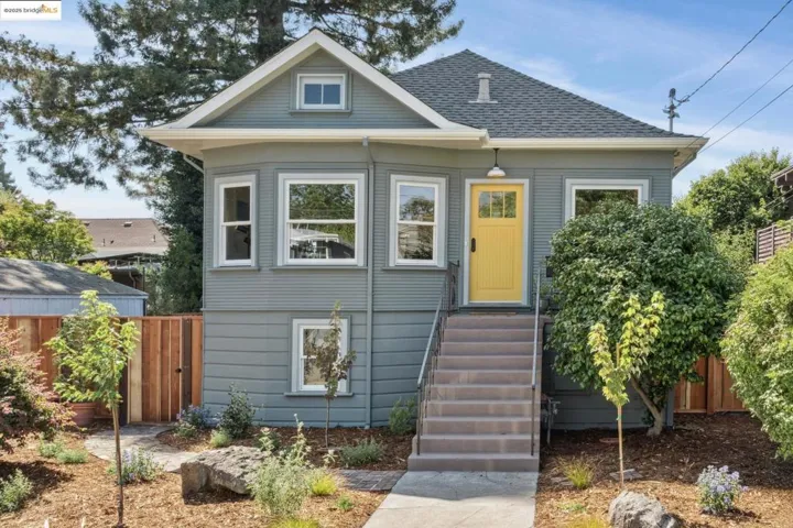 Bungalow-style house with a shingled roof