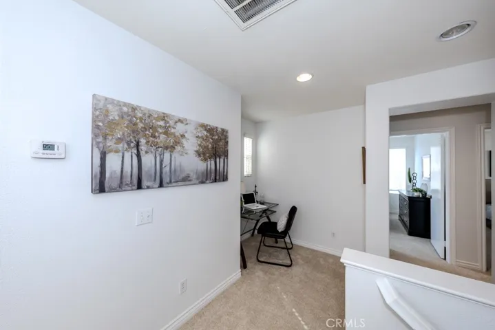 Hallway with room for desk