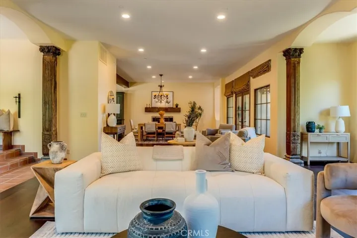 Entry foyer to the left.  The kitchen is at the back of the photo to the left.